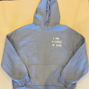 Gildan Light Blue Hoodie with Inspirational Message